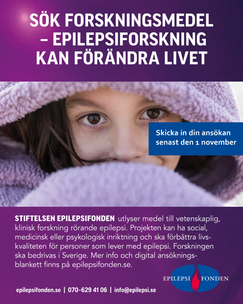 Epilepsifonden söker forskare som vill ha bidrag till sin forskning om epilepsi